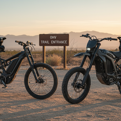 California electric dirt bike laws: Helmet Rules, Street Use & Off-Road Riding
