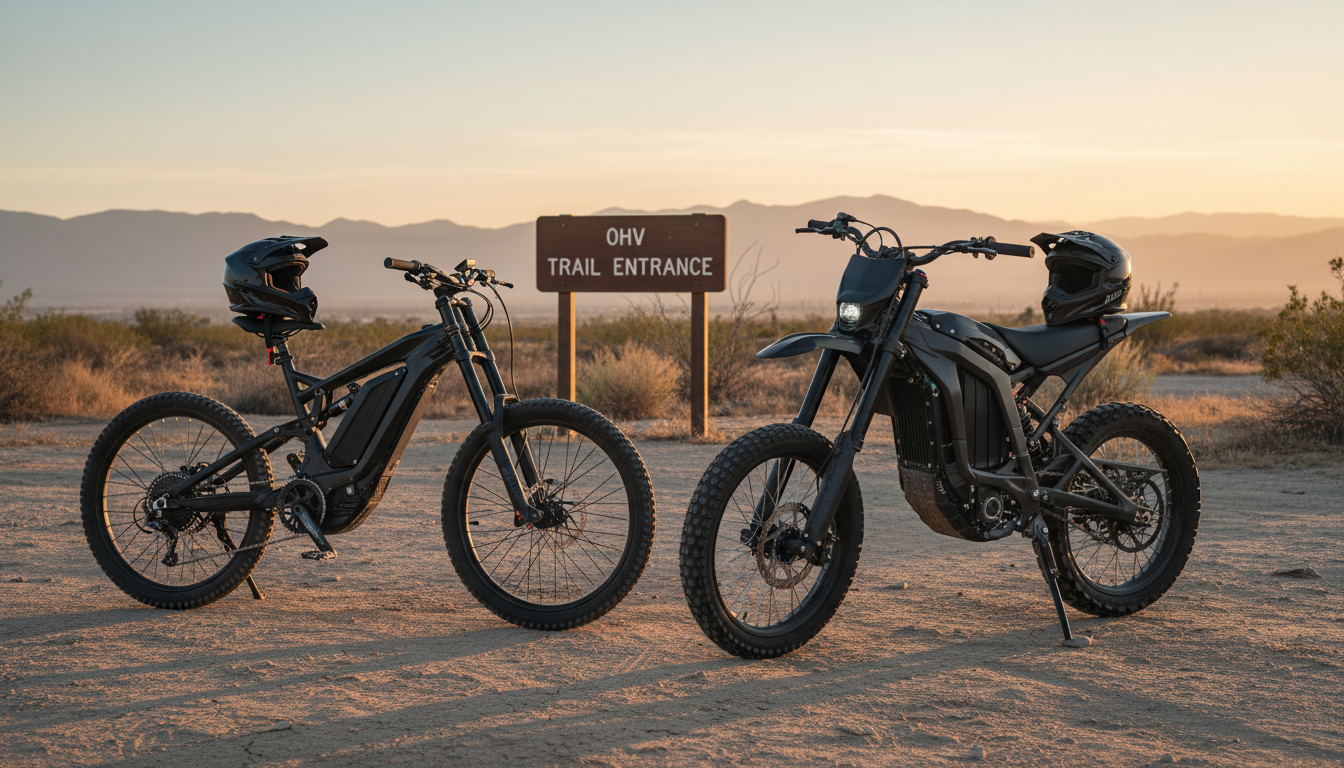 California electric dirt bike laws: Helmet Rules, Street Use & Off-Road Riding