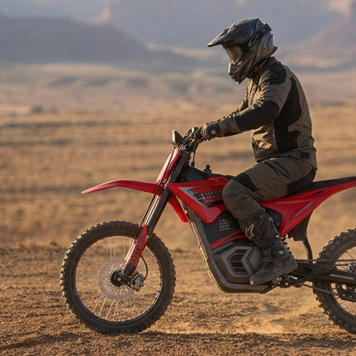 Electric Dirt Bike Setup for Hardpack Trails