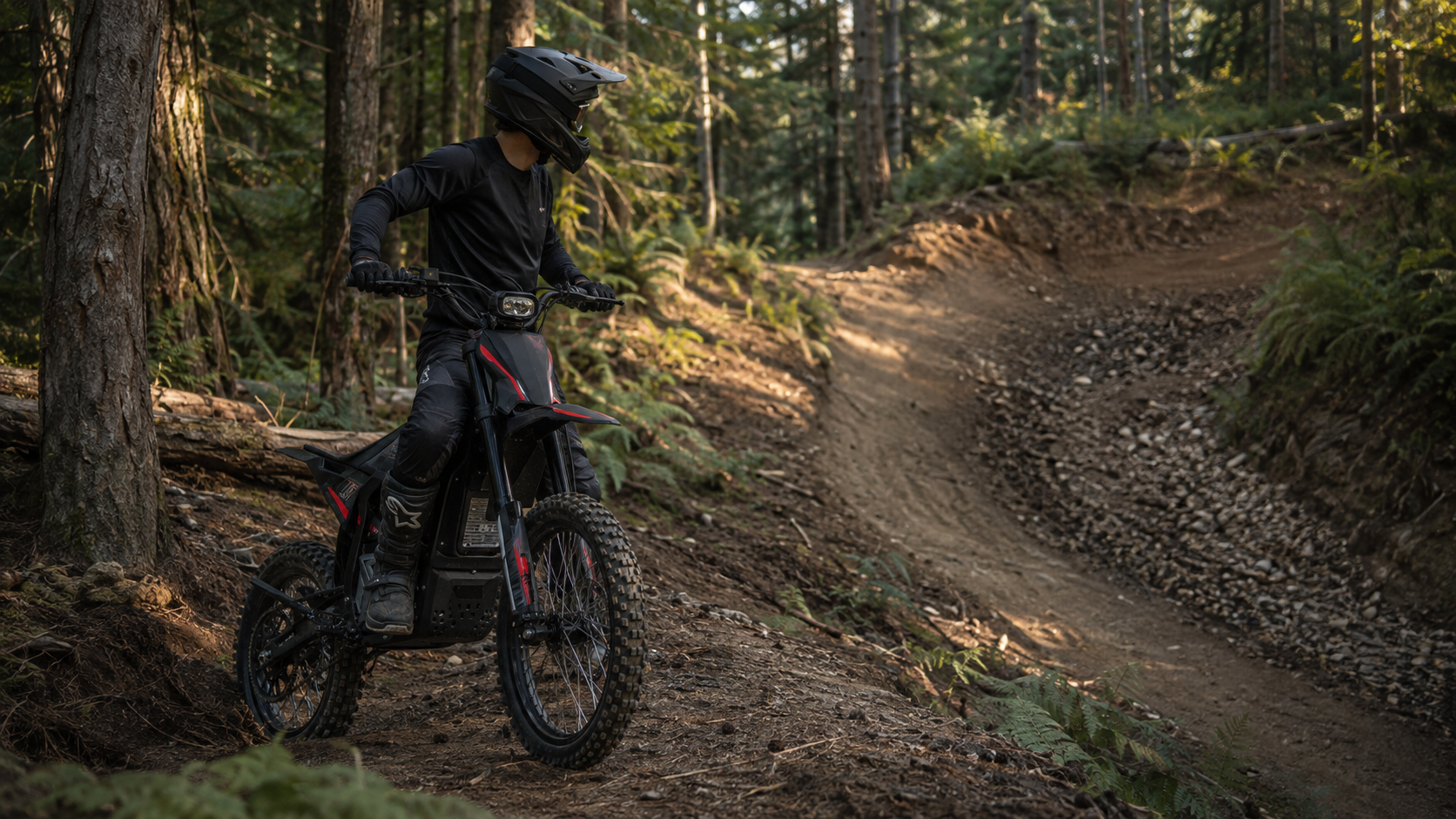 Electric Dirt Bike Trail Line Choice: Read Traction, Obstacles and Exits