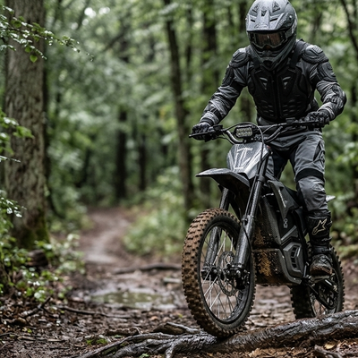 How to Ride an Electric Dirt Bike Over Wet Roots