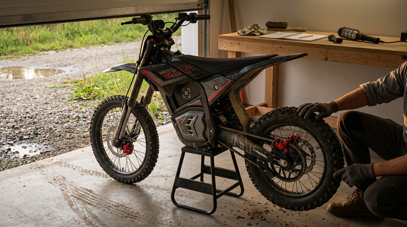 Your First 100 Miles on an Electric Dirt Bike: Break-In and Service Checklist