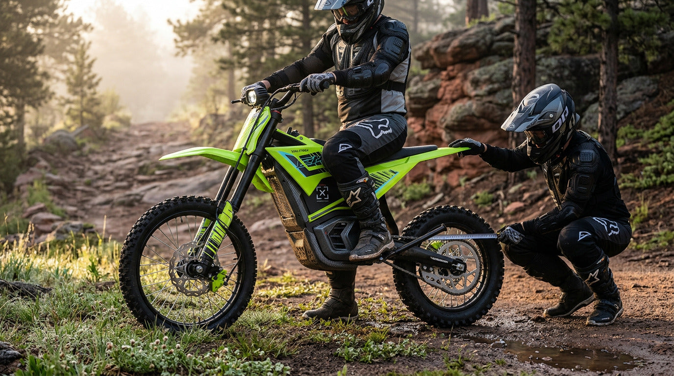 Electric Dirt Bike Suspension Sag Setup: A Rider-Weight Method