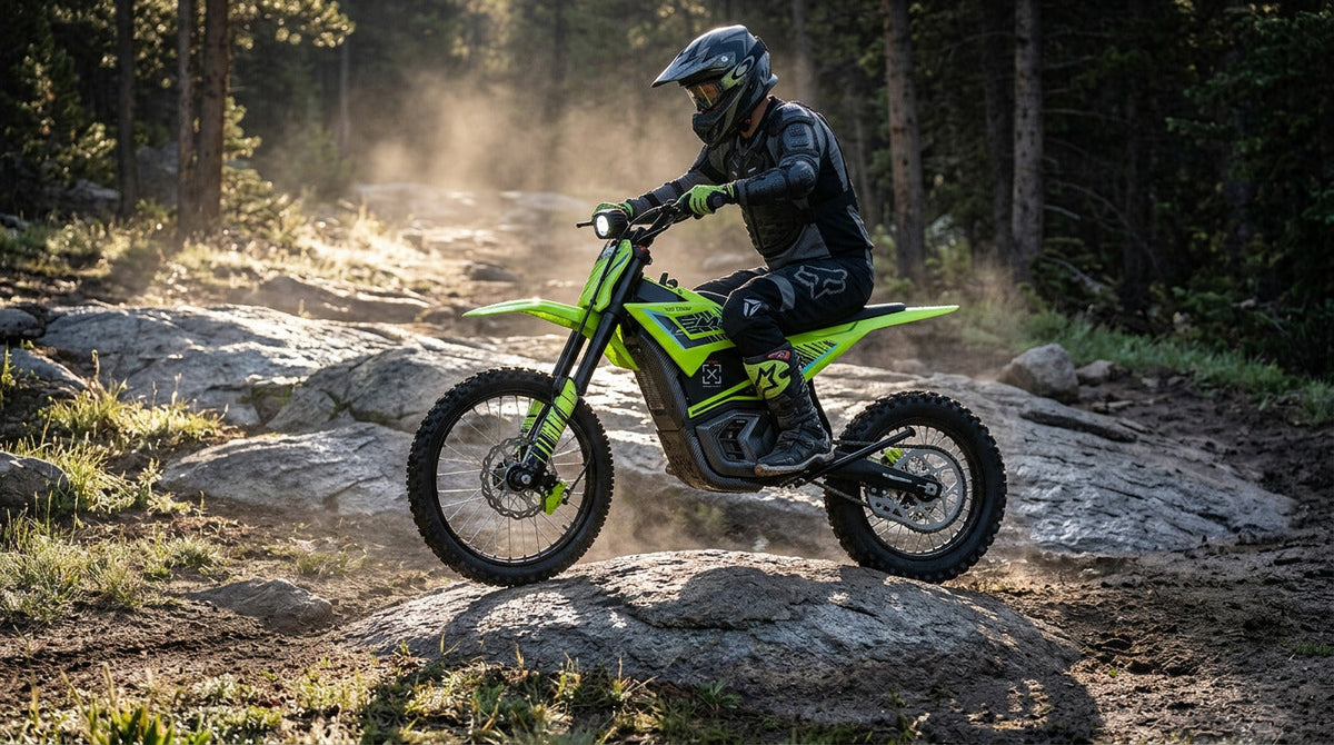 Electric Dirt Bike Ground Clearance vs Suspension Travel: What Each Number Means