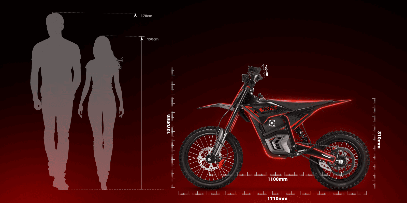 VALTINSU Electric Dirt_Bike EM-5 Pro size